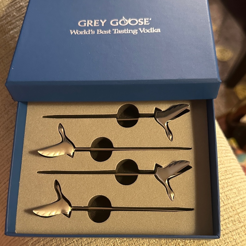 Grey Goose Silver Cocktail Picks Set
